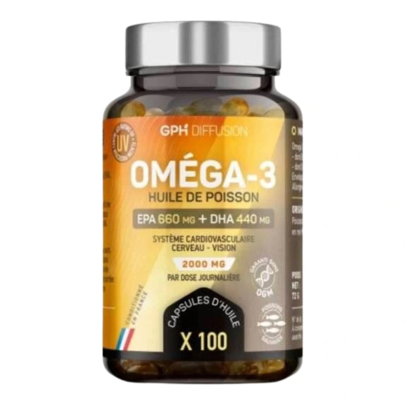 GPH Oméga 3 Marines 505 mg – 100 Capsules