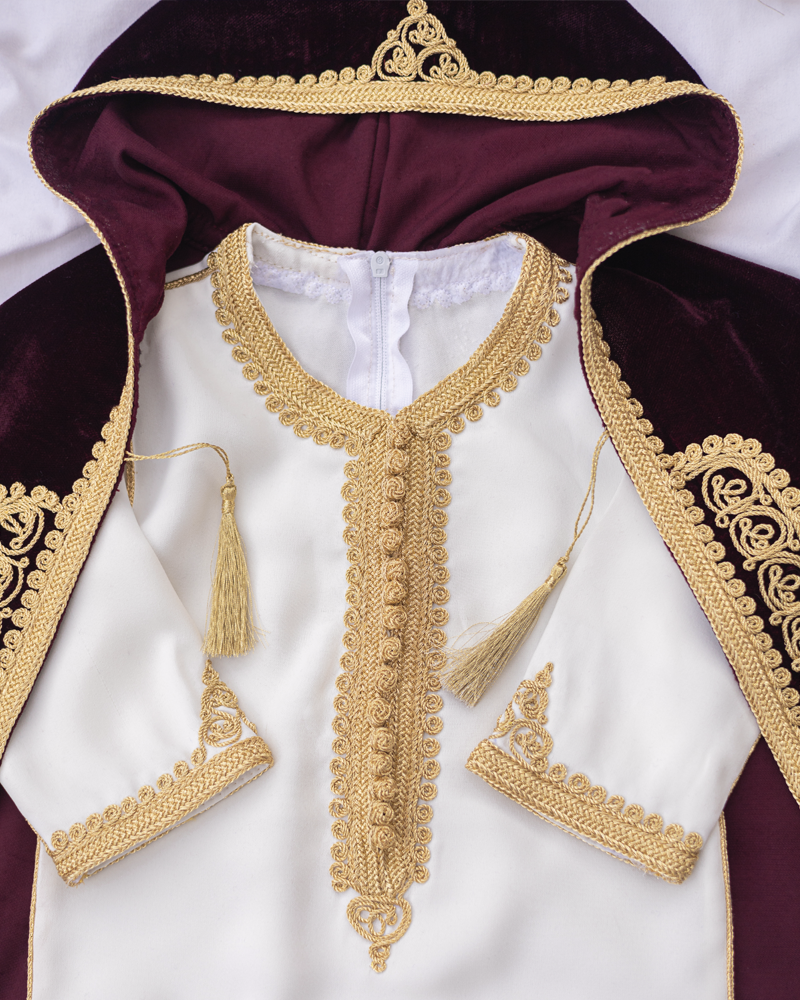 Jabador Deux Pièces avec Selham Pour Garçon 3-6A - Bordeaux