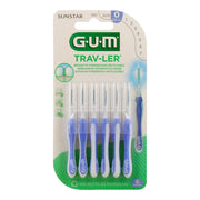 Brossettes interdentaires GUM Trav-Ler 0,6 mm (ISO 0, bleu) – blister de 6