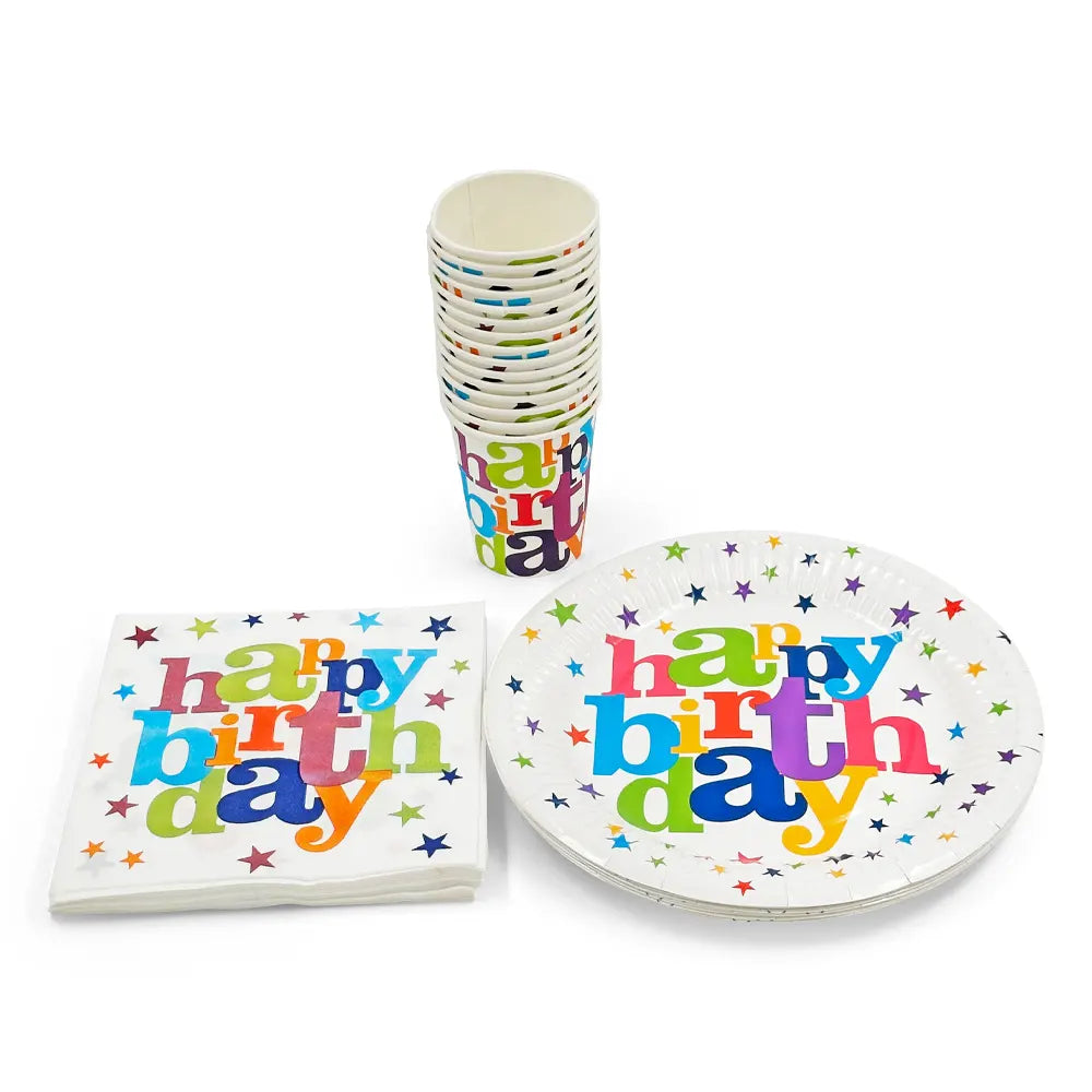 Pack Anniversaire 30 Pièces  - Happy Birthday