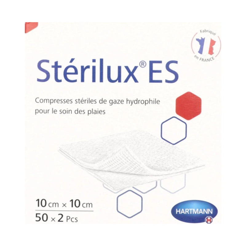 هارتمان Sterilux ضمادات شاش معقمة 10 × 10 سم