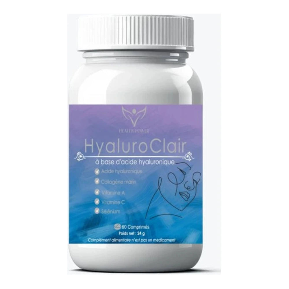 Health Power HyaluroClair acide hyaluronique – 60 comprimés