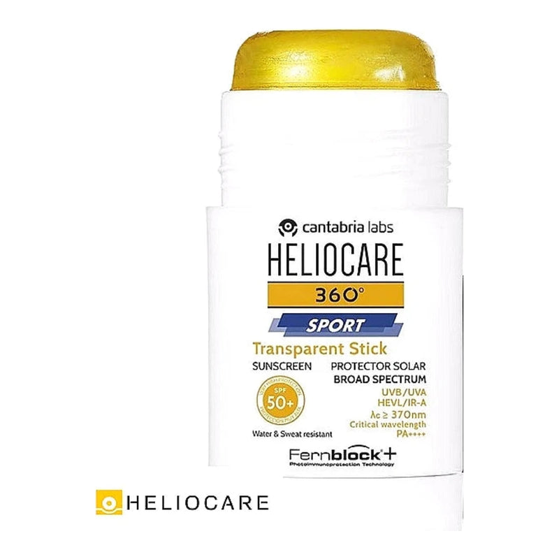 Heliocare 360° Sport ستيك واقٍ من الشمس شفاف SPF 50+ – 25 غ