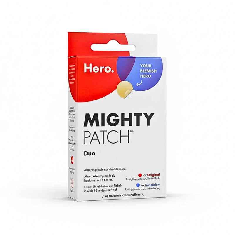 Hero Mighty Patch Duo 12 Patches (6 Original + 6 Invisible)