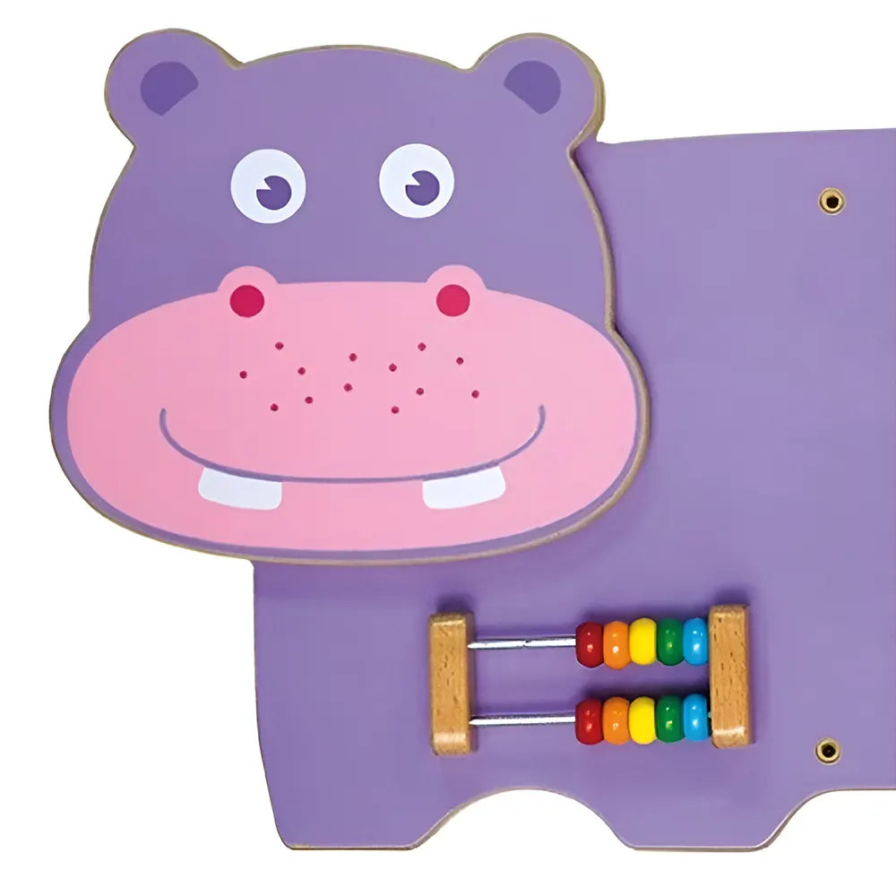 Viga Toys Jouet d'Activité Mural Hippopotame 18M+