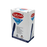 Krish Boîte de 50 Stylos à bille Tri-3, 1,00 mm - Bleu