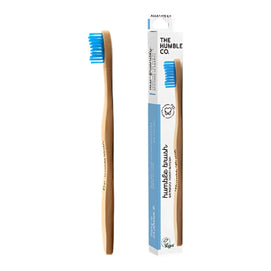 Humble brosse à dents en bambou adulte bleue