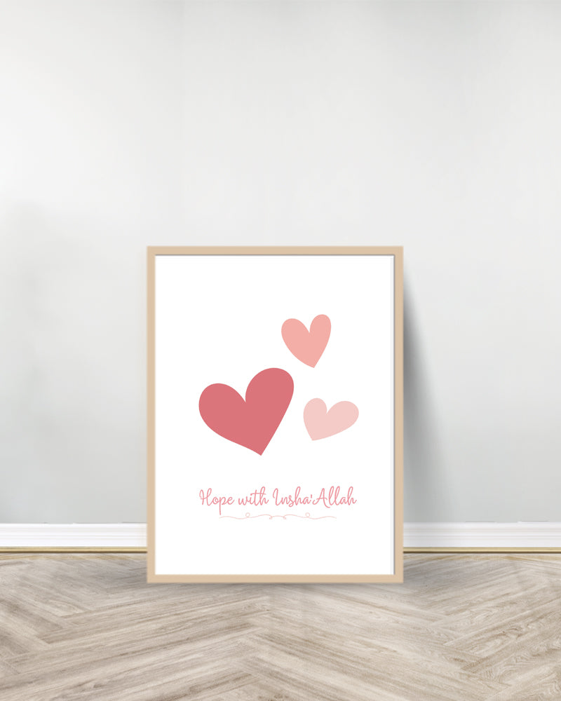 Ensemble de 3 Tableaux décoratifs - Start | Hope | End - Bois