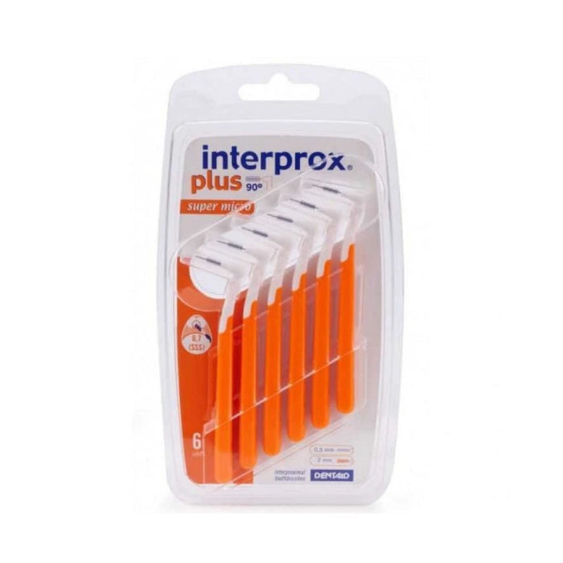Interprox Plus Orange Super Micro Interdental Brushes 6 Pieces