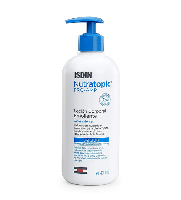ISDIN Nutratopic Pro-AMP lotion émolliente 400 ml – flacon