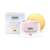 Pot ouvert et étui ISDIN Isdinceutics Hyaluronic Moisture Sensitive Skin 50 g