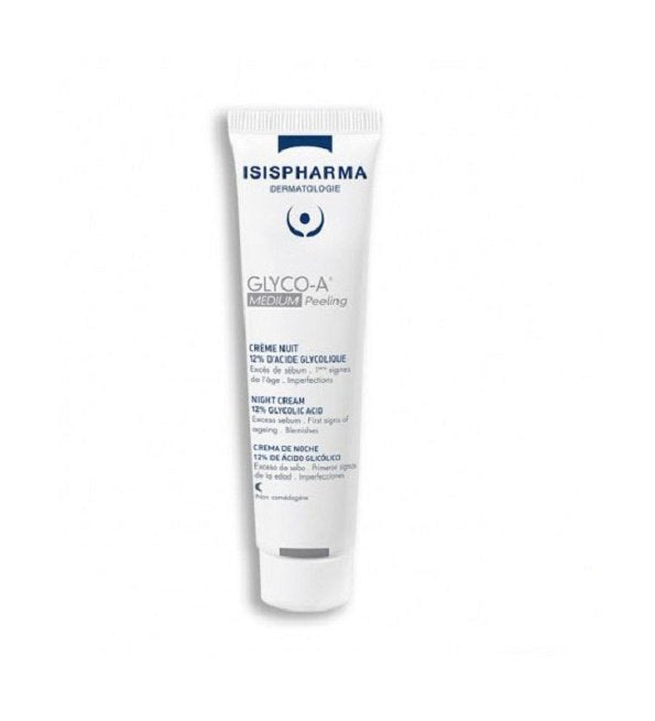 ISISPHARMA GLYCO-A MEDIUM Peeling Night Cream 12% Glycolic Acid 30ml