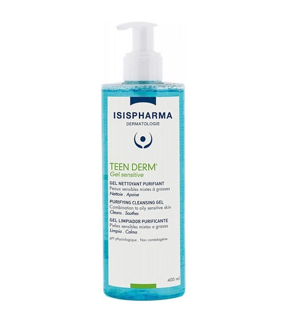 إيزيس فارما Teen Derm جل منظّف منقّي Sensitive 400 مل