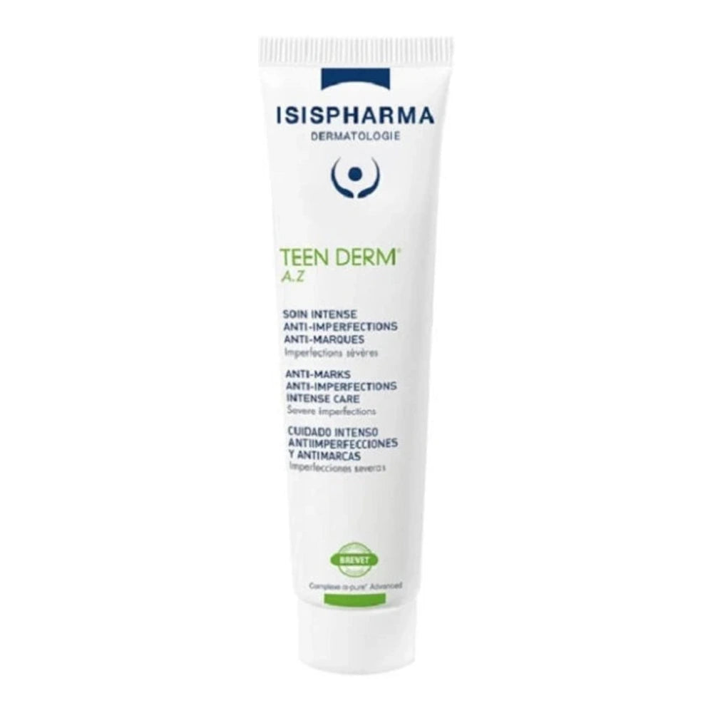 Isispharma Teen Derm A.Z Soin Intense Anti-Imperfections 40 ml – emballage du produit