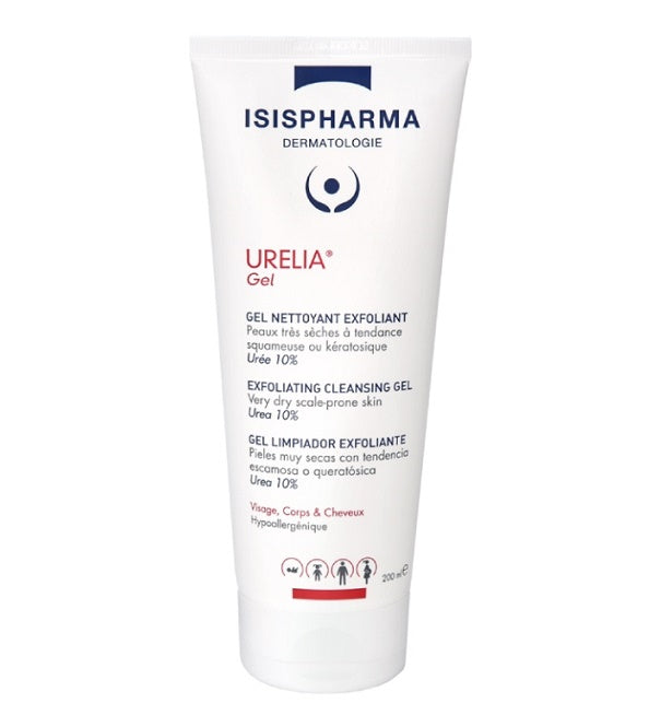 Isispharma Urelia gel nettoyant exfoliant 200 ml – flacon