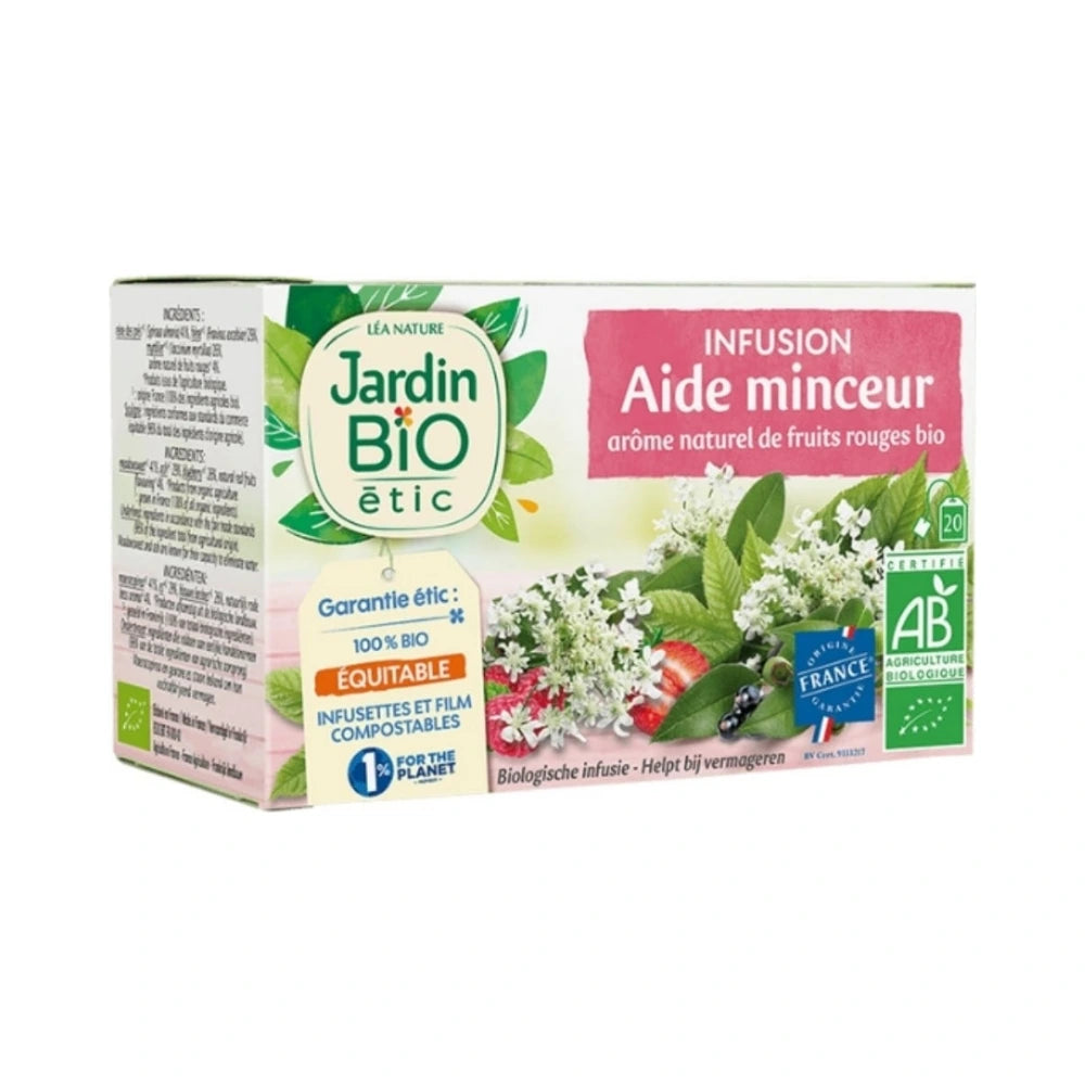 Boîte de l’infusion Aide Minceur Jardin Bio, 20 sachets