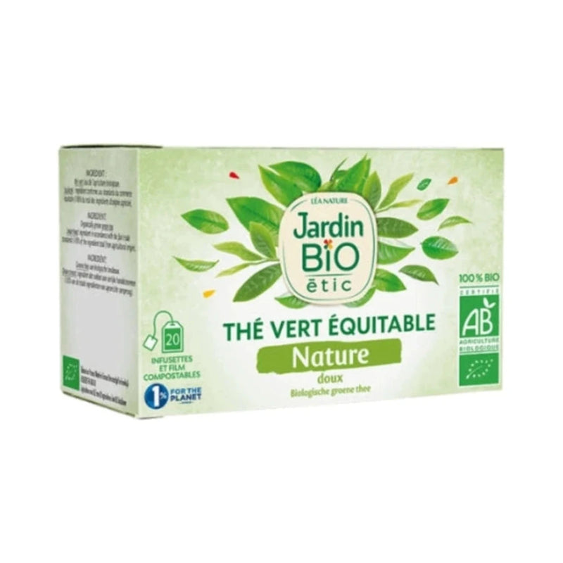 شاي أخضر طبيعي خفيف Jardin Bio – 20 كيساً
