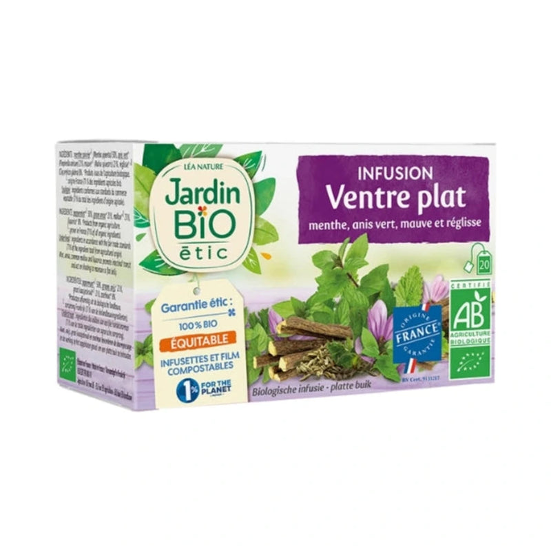 JARDIN BIO منقوع بطن مسطّح – 20 كيس