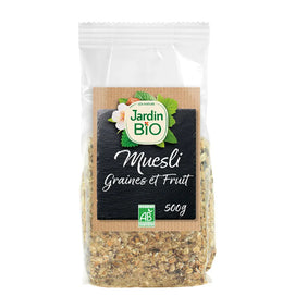 Jardin Bio Muesli Bio aux Graines sans Sucre Ajouté - 500 g
