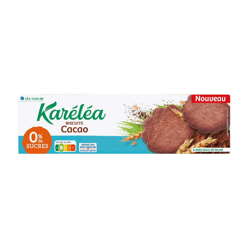 Karéléa Biscuits Cacao sans Sucres - 132G