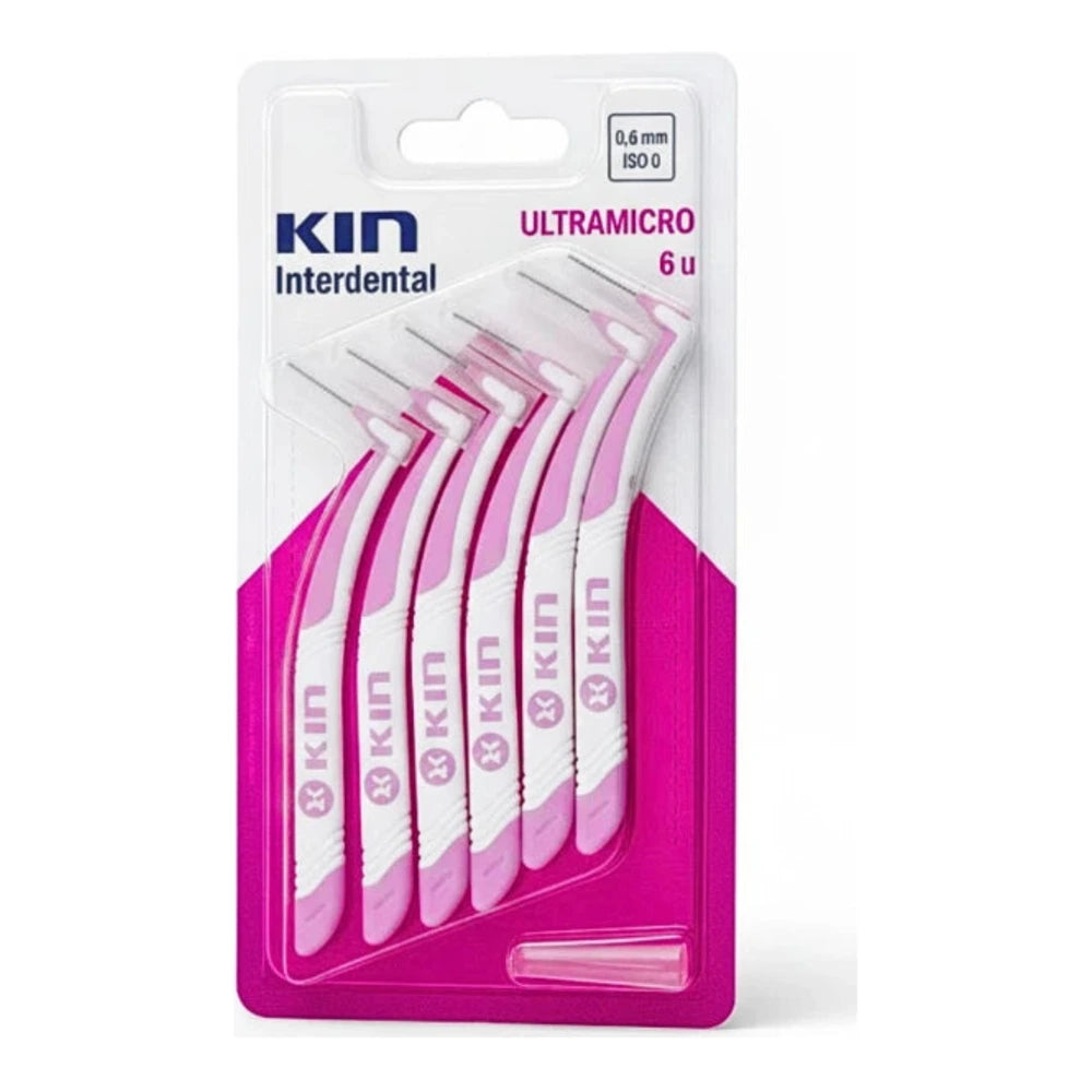 Brossettes interdentaires Kin Clinic Ultramicro 0,6 mm, 6 unités