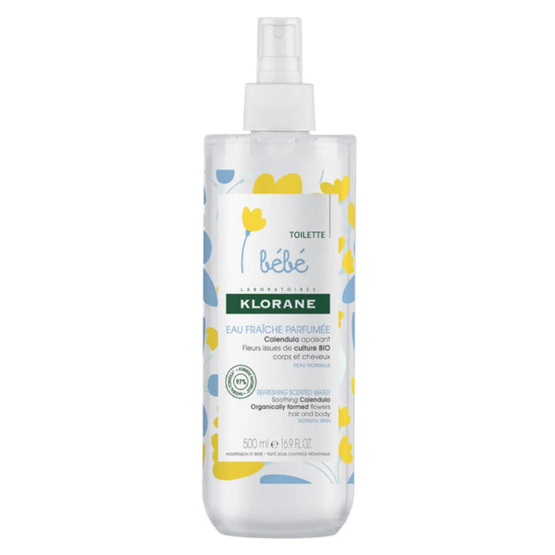 Klorane Baby Scented Fresh Water with Soothing Calendula - 500ml