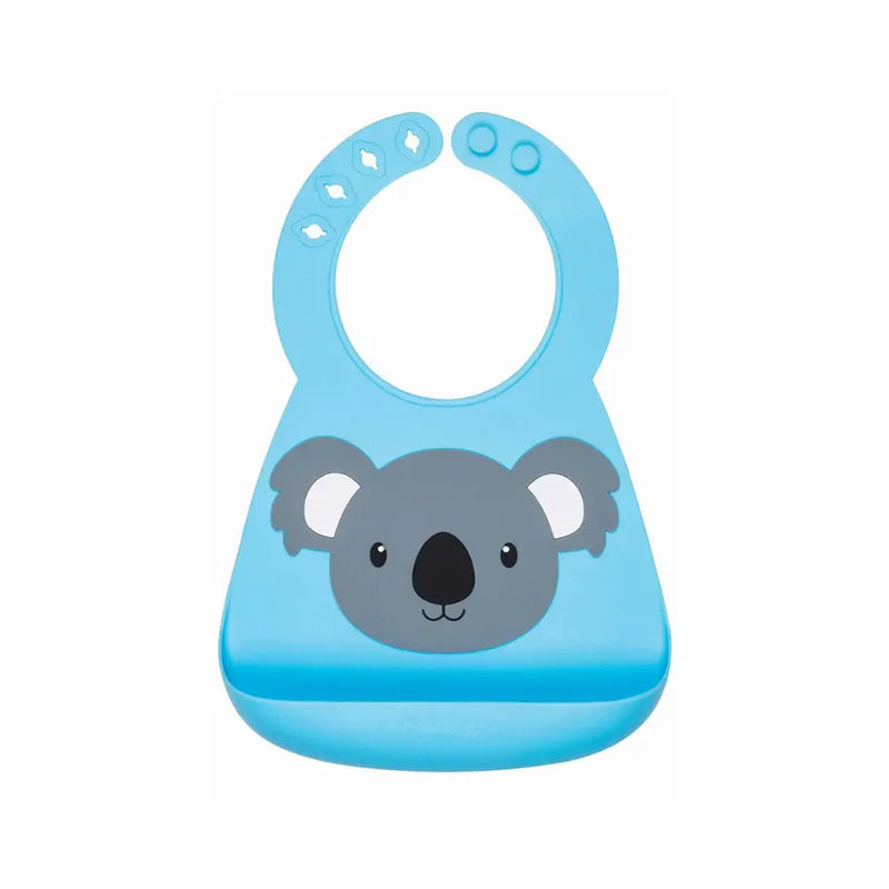 Nûby 3D Silicone Bib 3m+ - Koala