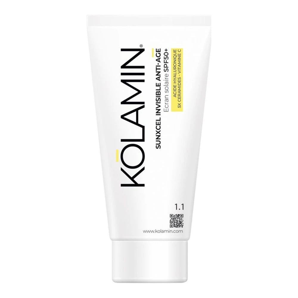 Kolamin Sunxcel Écran Solaire Invisible Anti-Âge SPF 50+ 50 ml