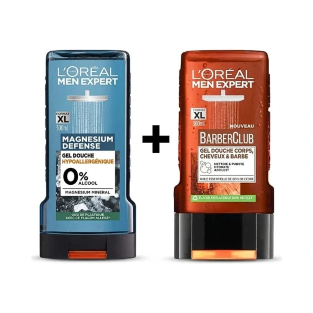 L'Oréal Paris Men Expert pack gel douche Magnesium et Barber Club