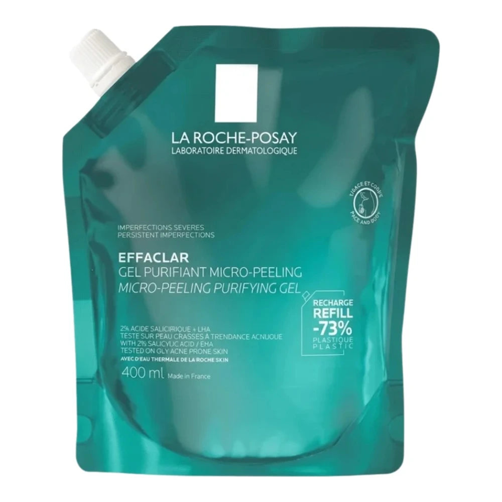 La Roche-Posay Effaclar Gel Purifiant Micro-Peeling recharge 400 ml