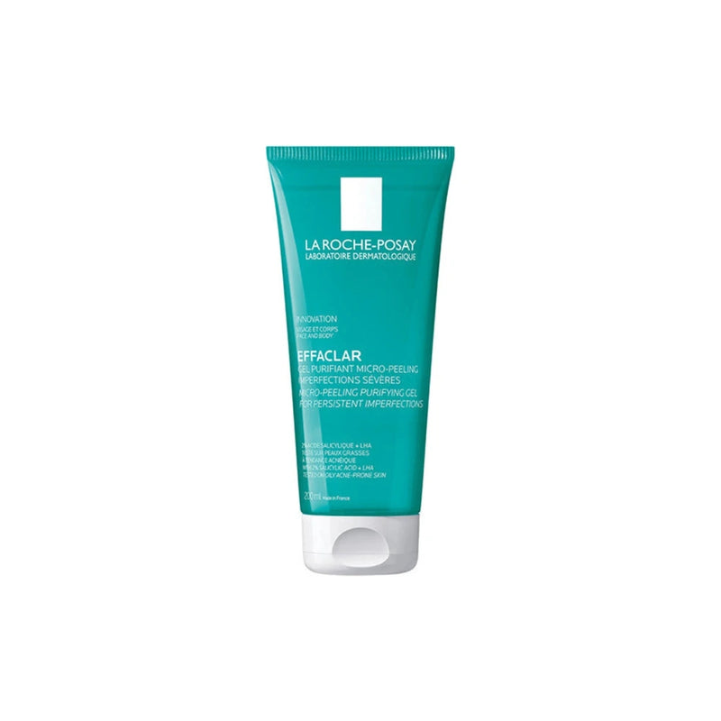 La Roche-Posay Effaclar Gel Purifiant Micro-Peeling Peau Grasse Acnéique – 200 ml