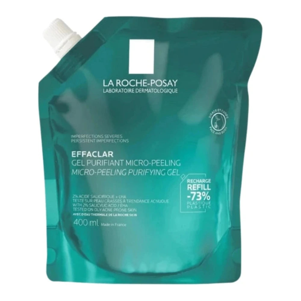 La Roche-Posay Effaclar Gel Purifiant Micro-Peeling recharge 400 ml