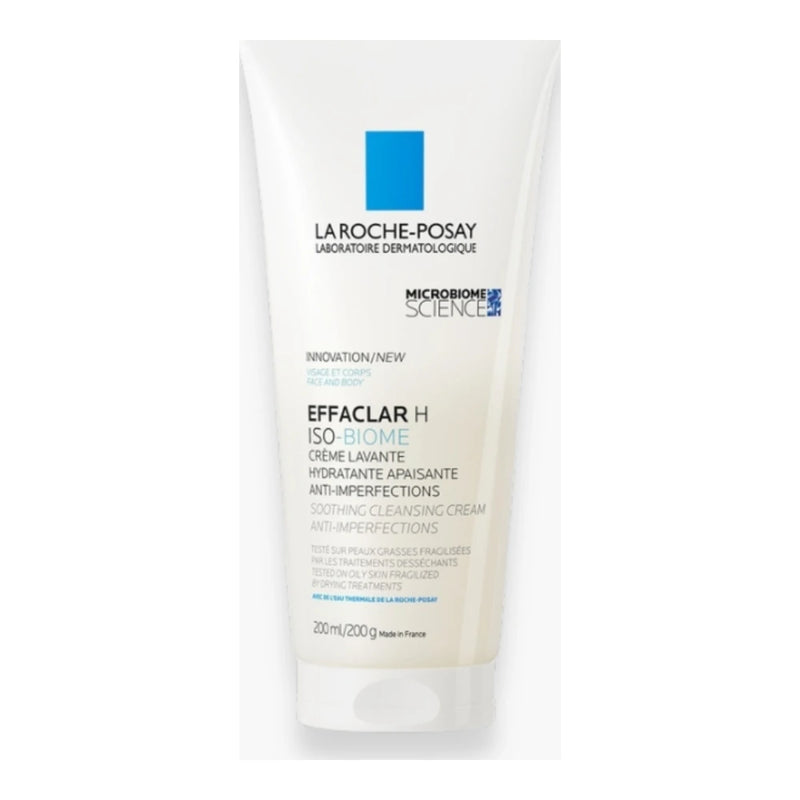 La Roche-Posay Effaclar H Iso-Biome كريم غسول للبشرة الجافة المعرضة لحب الشباب 200 مل