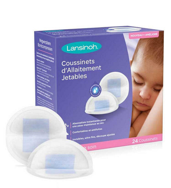 Lansinoh Blue Lock Disposable Nursing Pads - 24 units