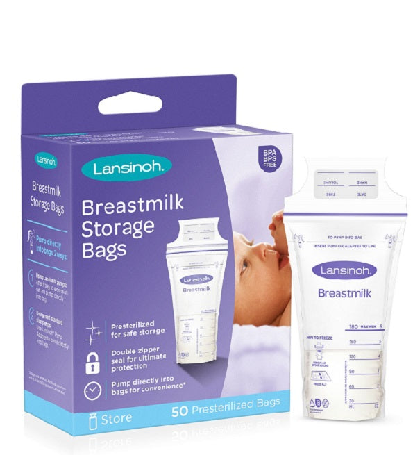 Lansinoh Breast Milk Storage Bags 50 Units
