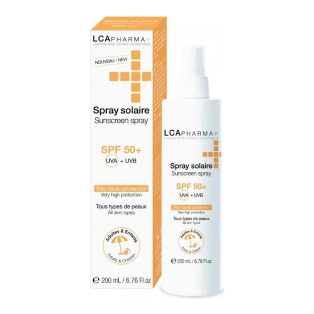 LCA Pharma Écran Spray Solaire SPF50+ 200 ml – flacon spray