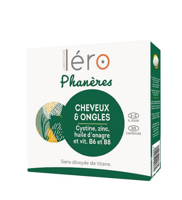 Léro Phanères Ongles Cassants Chute de Cheveux - 30 Capsules