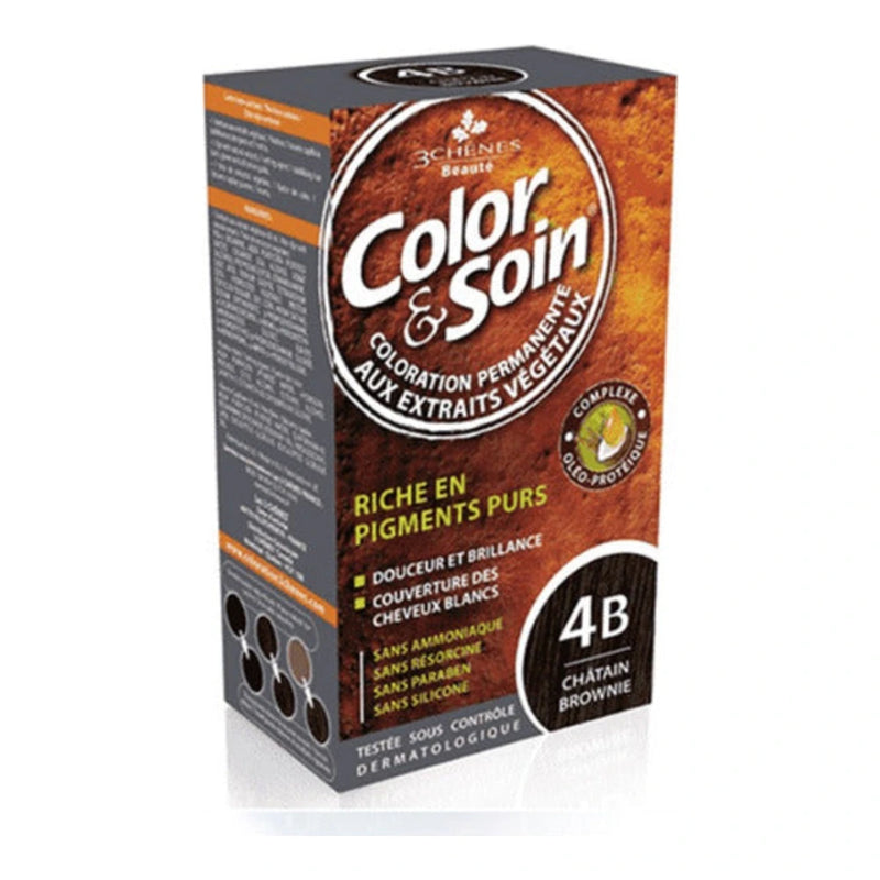 Les 3 Chênes Color & Soin Coloration Permanente Châtain Brownie 4B