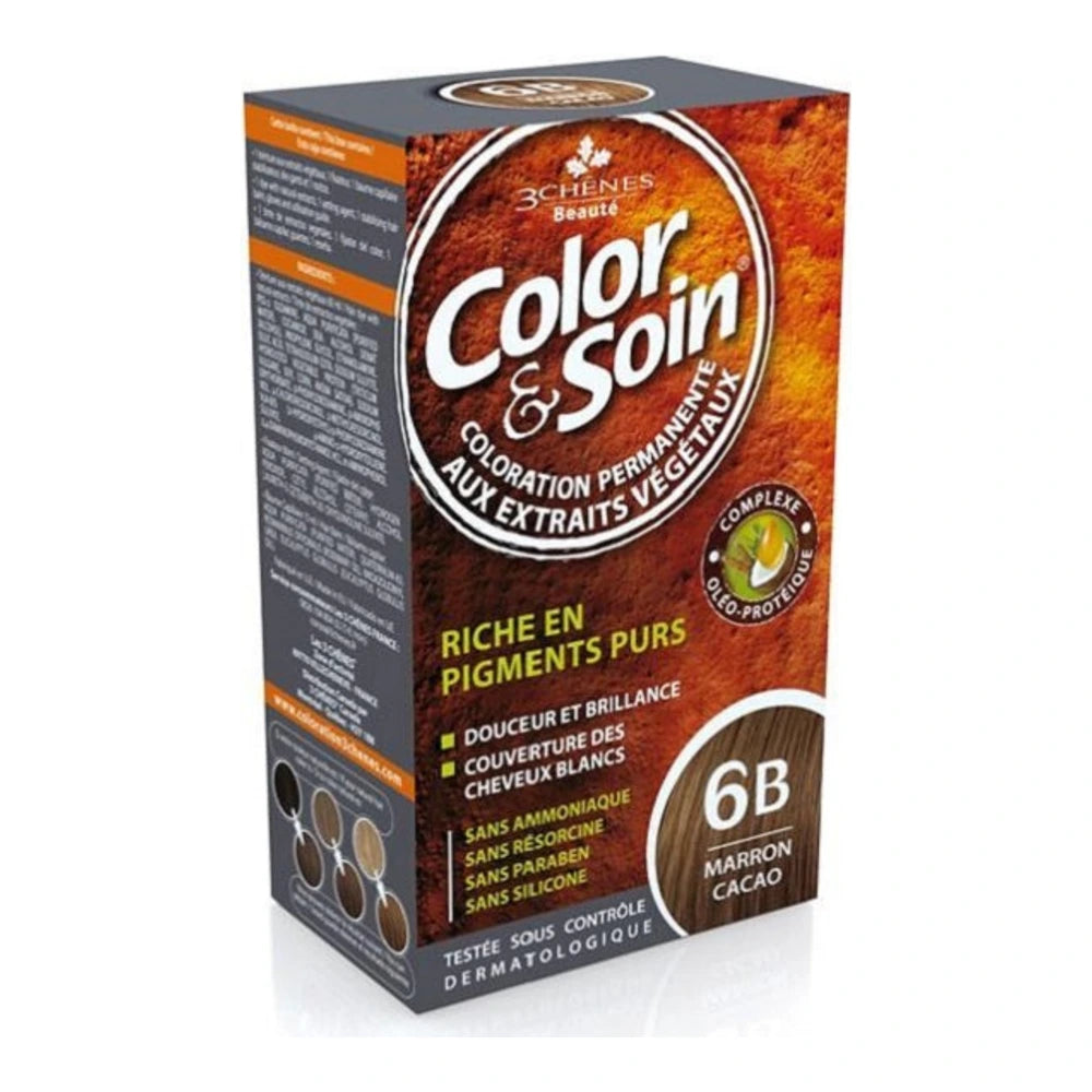 Les 3 Chênes Color & Soin Coloration Permanente Marron Cacao 6B