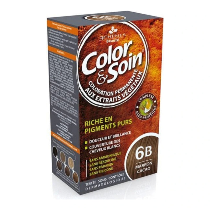 Les 3 Chênes Color & Soin Permanent Hair Colour Cocoa Brown 6B