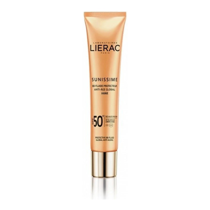 LIERAC SUNISSIME  FLUIDE PROTECTEUR DORE ANTI-AGE GLOBAL SPF50+ 40ML
