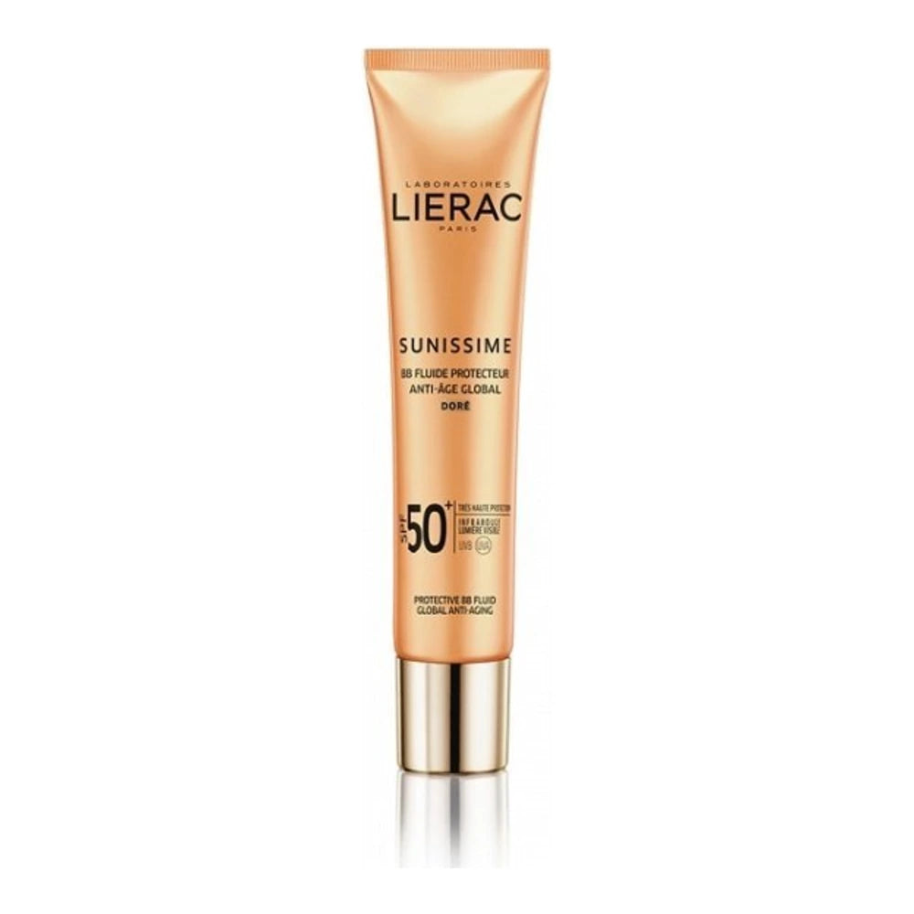 LIERAC SUNISSIME  FLUIDE PROTECTEUR DORE ANTI-AGE GLOBAL SPF50+ 40ML