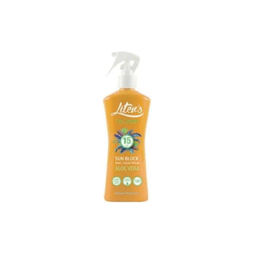Liten's lait solaire spray aloe vera SPF15 250 ml – flacon