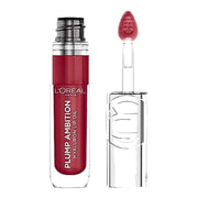 L'Oréal Paris Plump Ambition huile à lèvres 490 Berry Jolie – flacon et applicateur