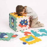 Ludi Sensory Box - Animal Tiles Mat with Roller & Balls