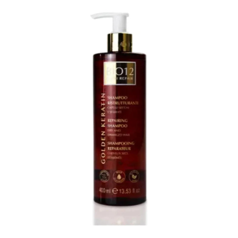 M&D BIO12 Champú Reparador para Cabello Seco y Dañado 400 ml