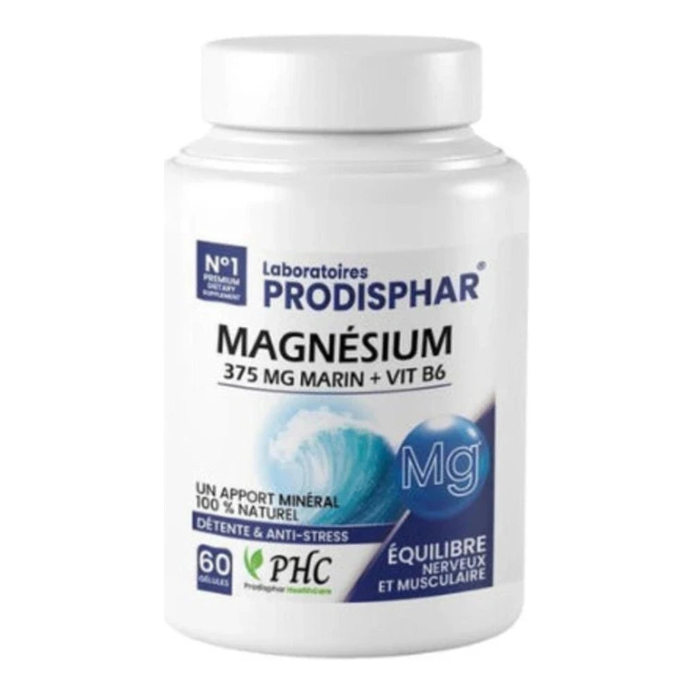 Prodisphar Magnésium Marin B6, boîte de 60 gélules