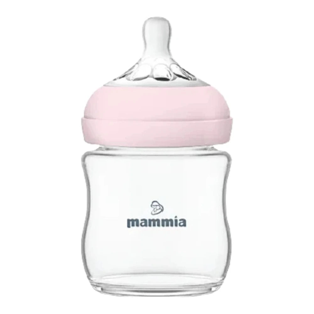 Biberon Mammia Natural Feeling 120 ml coloris rose
