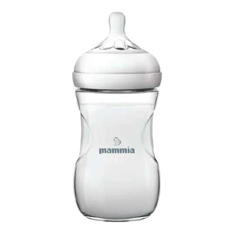 رضاعة Mammia Natural Feeling سعة 330 مل بيضاء