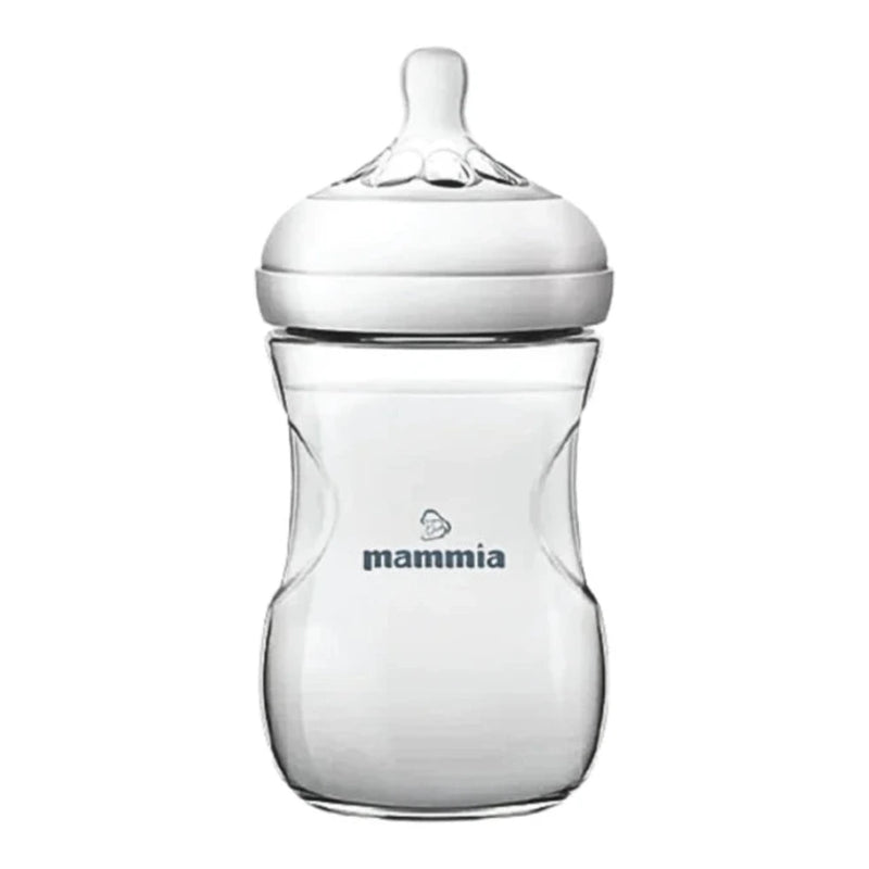 رضاعة Mammia Natural Feeling سعة 240 مل - أبيض